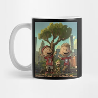 Groot Vs Atlanta Braves Atlanta Arboreal Mug